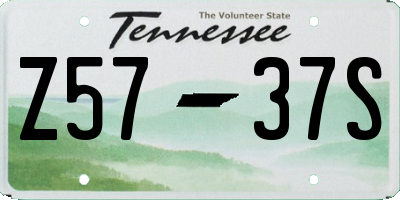 TN license plate Z5737S