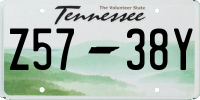 TN license plate Z5738Y