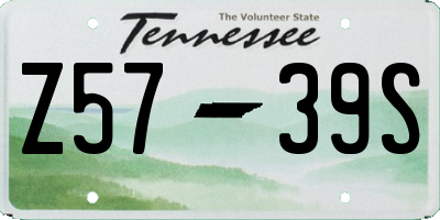 TN license plate Z5739S
