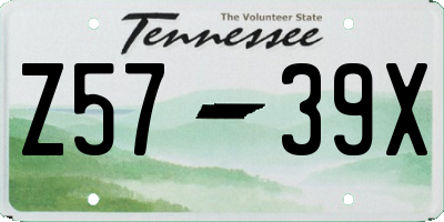 TN license plate Z5739X