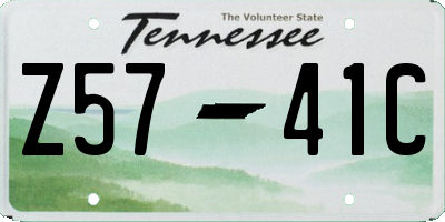 TN license plate Z5741C