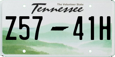 TN license plate Z5741H