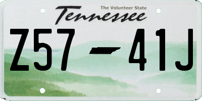 TN license plate Z5741J