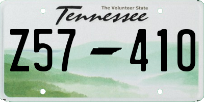 TN license plate Z5741O