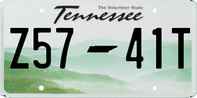 TN license plate Z5741T