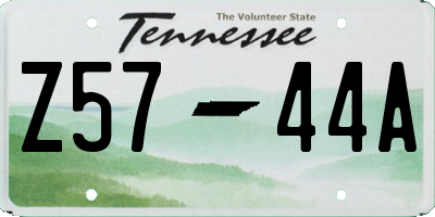 TN license plate Z5744A
