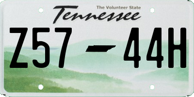 TN license plate Z5744H