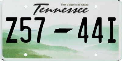 TN license plate Z5744I
