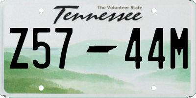 TN license plate Z5744M