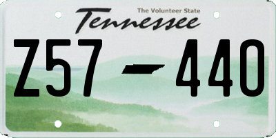 TN license plate Z5744O