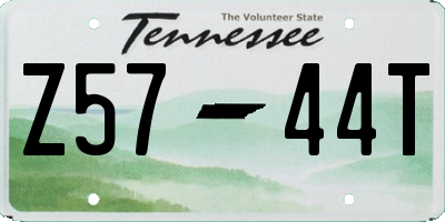 TN license plate Z5744T