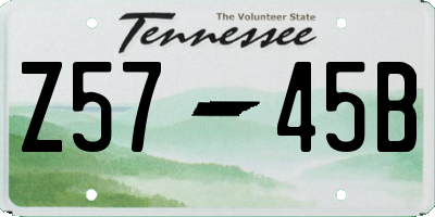 TN license plate Z5745B