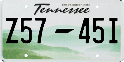 TN license plate Z5745I