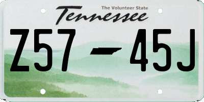 TN license plate Z5745J
