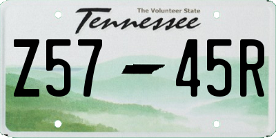 TN license plate Z5745R