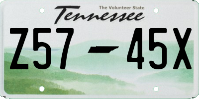 TN license plate Z5745X