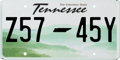 TN license plate Z5745Y