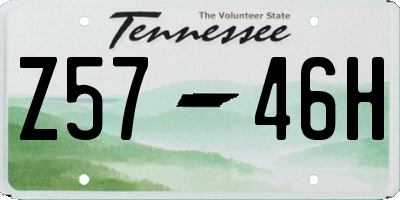TN license plate Z5746H