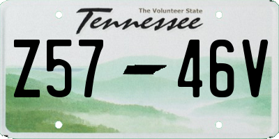 TN license plate Z5746V