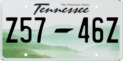TN license plate Z5746Z