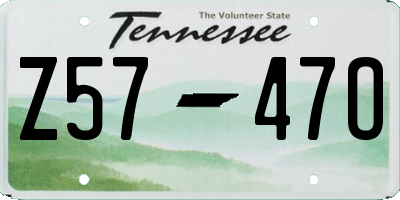 TN license plate Z5747O