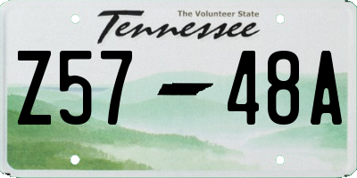 TN license plate Z5748A