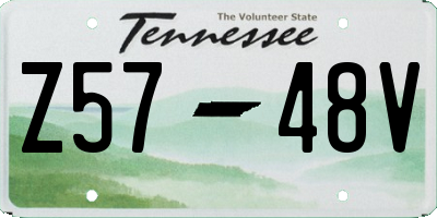 TN license plate Z5748V