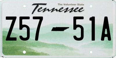 TN license plate Z5751A