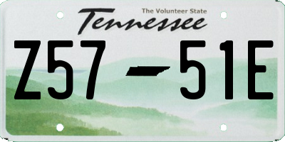 TN license plate Z5751E