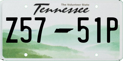 TN license plate Z5751P