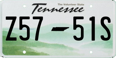 TN license plate Z5751S