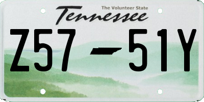 TN license plate Z5751Y