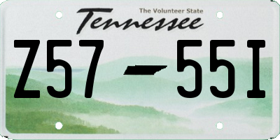 TN license plate Z5755I