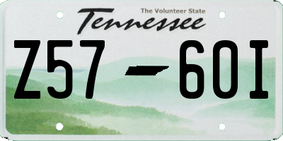 TN license plate Z5760I