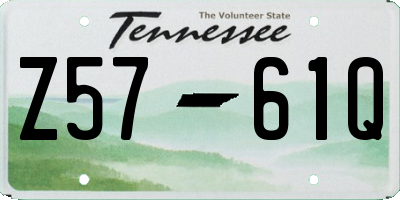 TN license plate Z5761Q