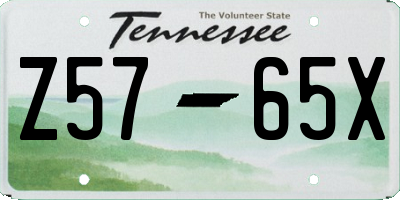 TN license plate Z5765X