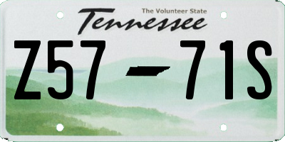 TN license plate Z5771S