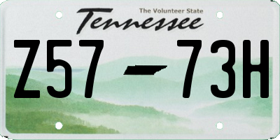 TN license plate Z5773H