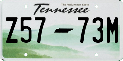 TN license plate Z5773M