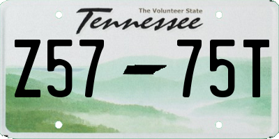 TN license plate Z5775T