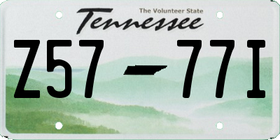 TN license plate Z5777I