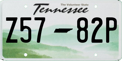 TN license plate Z5782P