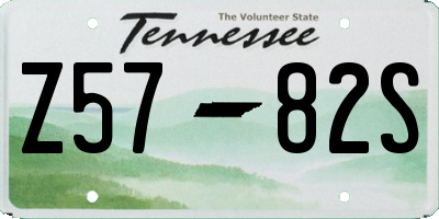TN license plate Z5782S