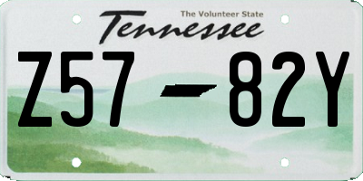 TN license plate Z5782Y