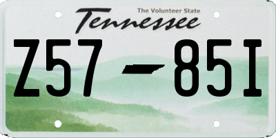 TN license plate Z5785I