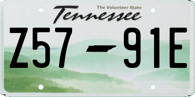 TN license plate Z5791E