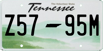 TN license plate Z5795M