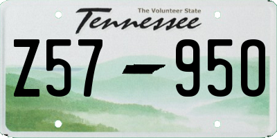 TN license plate Z5795O