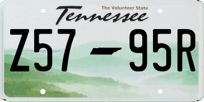 TN license plate Z5795R