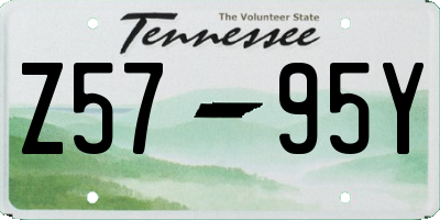 TN license plate Z5795Y